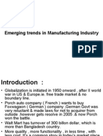 Emerging Trends in Manufacturing Industry