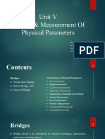 Unit V Bridges & Measurement of Physical Parameters: - BY Gynsk Sravya Asst. Professor