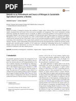 Bokashi As An Amendment and Source of Nitrogen in Sustainable Agricultural Systems: A Review