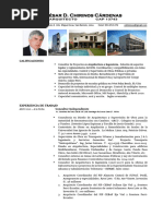 Curriculum Vitae 2023 - Arq Cesar D Chirinos, Lima Peru