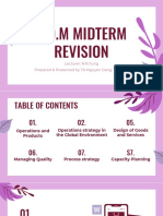 P.O.M Midterm Revision: Lecturer: N.N.Tung Prepared & Presented by TA Nguyen Dang Tu Oanh