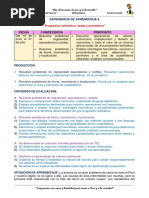 Fecha Competencia Propósito: Experiencia de Aprendizaje 4