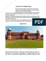 Mughal Buildings and Forts by Mughal Kings Finishing