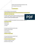 Financial Statements - Theory