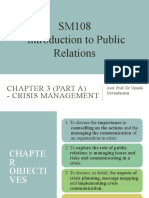 Chapter 3 (Part A) - Crisis Management