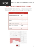 Kitchen Cabinet Size Guide