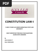 Constitution Law I KSLU Notes Grand Final