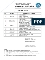 Jadwal Piket SDN 023895