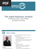 The Agile Business Analyst