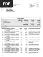 Copy Alaska Usa Federal Credit Union Statement of Account