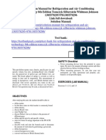 Refrigeration and Air Conditioning Technology 8th Edition Tomczyk Silberstein Whitman Johnson Solution Manual