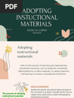 Instructional Materials