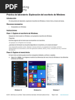 11.1.2.10 Lab - Explore The Windows Desktop