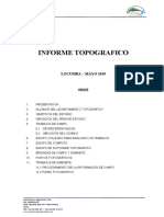 Informe Topografico Pedagogico Locumba - Lev - Observaciones