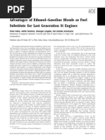 Advantages of Ethanol-Gasoline Blends As Fuel Substitute For Last Generation Si Engines