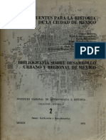 Fuentes para La Historia de La Ciudad de México