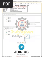 Junior Engineer Civil Mechanical Electrical and Quantity Surveying and Contract Examination 2019