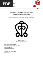 Consequences of Imposing The Homo/Hetero Binary and The Prospect For Decriminalisation of Men Who Have Sex With Men in Contemporary Ghana