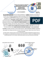 Acta de Nacimiento Areidis