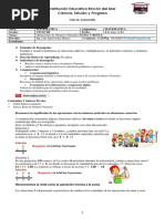 (GUIA2-TALLER2) Matematica CICLO 3