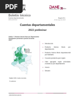 Cuentas Departamentales DANE 2022