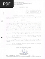 Estadodo Rio de Janf - Jro - Pre - Fe.Itura Municipal De. Barra Do Nrai - Gabinete Do Prefeito