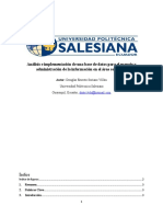 Análisis e Implementación de Una Base de Datos para El Manejo y Administración de La Información en El Área Comercial