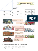 VOCABULARY AND LISTENING - Opposite Verbs