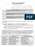 Strategic Cost Management - Management Accounting