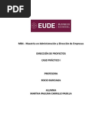 Direccion de Proyectos - Caso Practico I