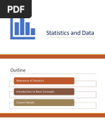 Statistics and Data