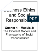 MODULE Lesson 3 Different Models and Framework of Social Responsiblity