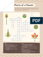 The Parts of A Flower Science Worksheet in Beige Brown Hand Drawn Style