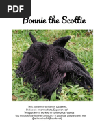 Bonnie The Scottie Crochet Pattern