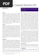 Policy On Interim Therapeutic Restorations (ITR)