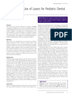 Policy On The Use of Lasers For Pediatric Dental