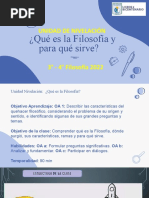 FilosofÃ - A Nivelacion - NM4 - Marzo - Â¿QUÃ - ES LA fILOSOFÃ - A