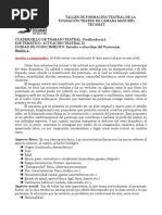 ACTUACIÓN II. Estudio Del Personaje Teatral Desde Lo Cuadrimensional. FACILITADOR (A)