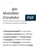 Municipio Montalbán (Carabobo) - Wikipedia, La Enciclopedia Libre