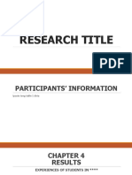 Sample Format For Final Defense