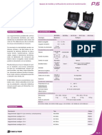 Ficha Tecnica Megaohmimetro Circutor P6 MI15kVe