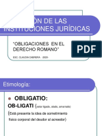 Obligaciones y Contratos en El Derecho Romano