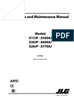 F x17jp, X500aj, x20jp, X600aj, x26jp, X770aj JLG Service English