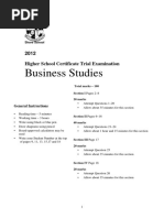 Shore 2012 Business Studies Trials