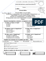 Control de Lectura y Escritura Letra H