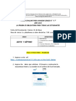 PASO A PASO PARA PRESENTAR PRUEBA EVALUA PARA AVANZAR 6° y 7°