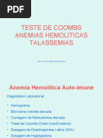 Teste de Coombs 3 + Anemia Hemolitica + Talassemias