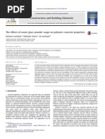 The Effects of Waste Glass Powder Usage On Polymer