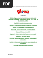 Bolivia: Reglamento - Ley No. 264 Sistema Nacional de Seguridad Ciudadana "Para Una Vida Segura", DS #1436, 14 de Diciembre de 2012