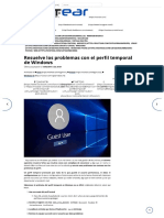 Problemas Con El Perfil Temporal de Windows